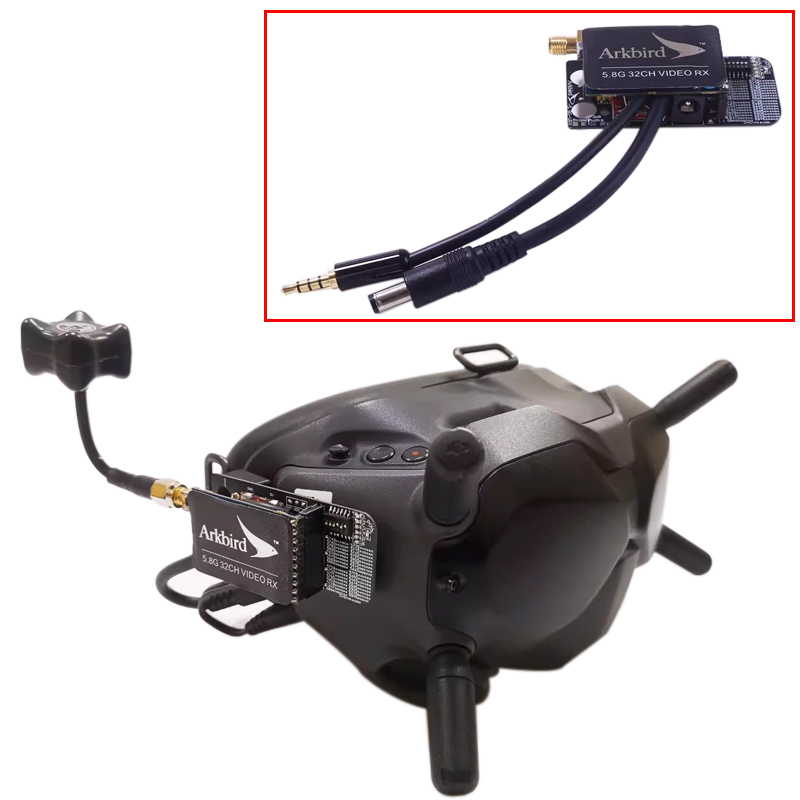 Drone Goggles Dji - 1 adet 7.4-17.6S Arkbird Video gözlük
