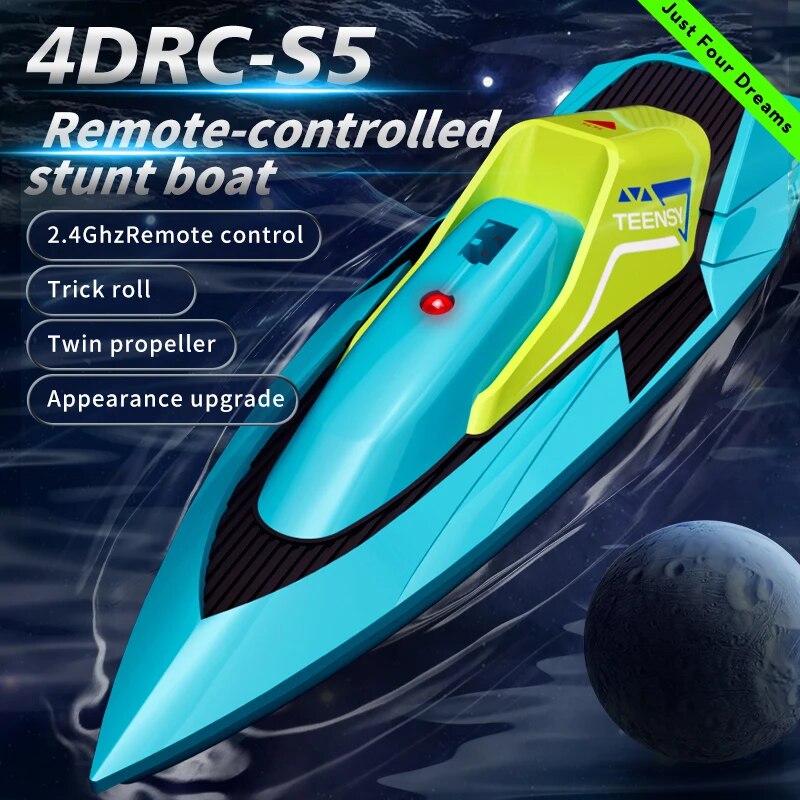 Radio Transmitter 2.4Ghz - 2.4G Mini RC tekne 10km/saat yüksek
