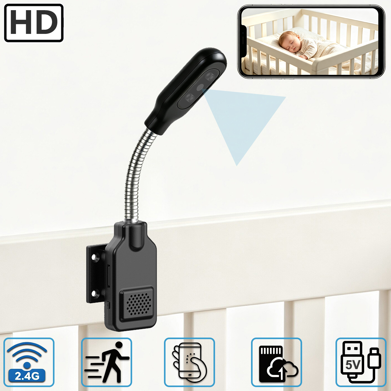 Hd Zero Camera - Esnek Boyunlu Bebek ve Evcil Hayvan