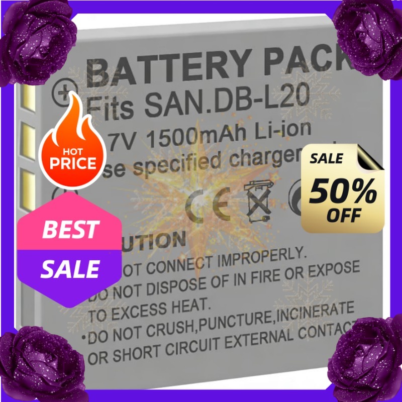 Drone - SWZY 3,7V 1500mAh DB-L20 pil, Sanyo