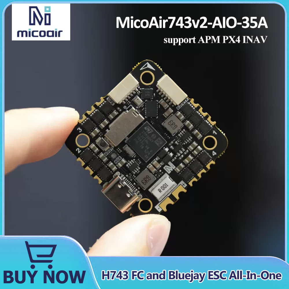 Betaflight Fc - MicoAir743v2-AIO-35A H743 FC ve Bluejay ESC