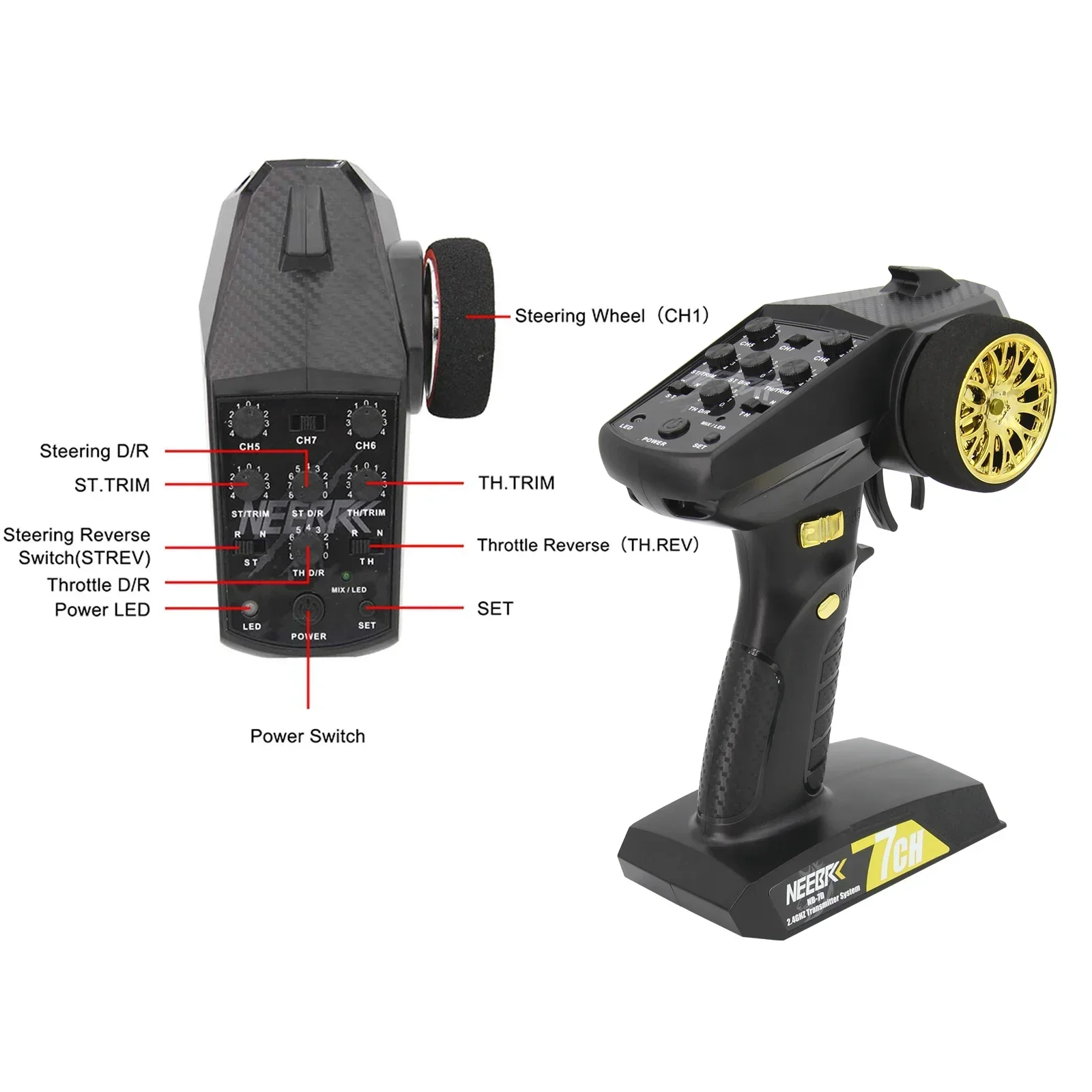 NEEBRC 7CH 2.4 Ghz Radyo Siste - Radio Transmitter 2.4Ghz incelemesi ve fiyatı