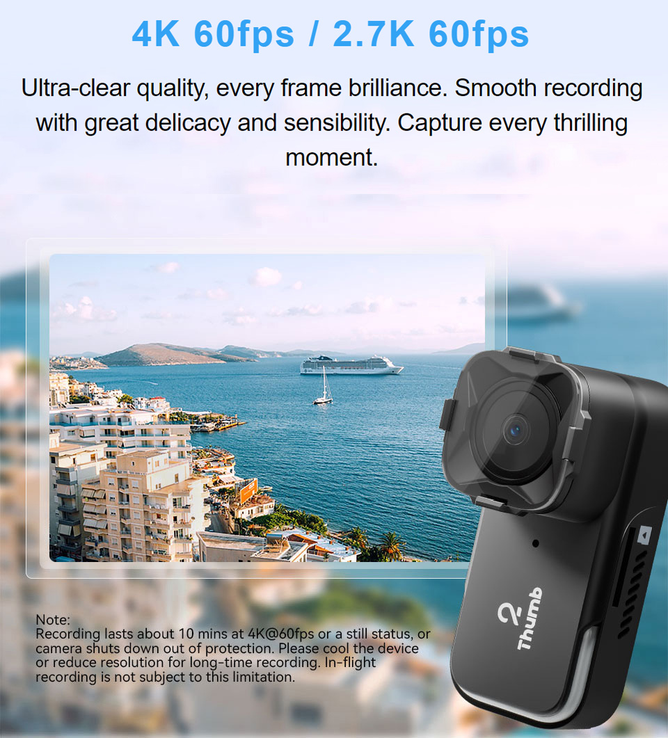Yeni Sürüm RunCam Thumb 2 4K 2 - Runcam Camera incelemesi ve fiyatı