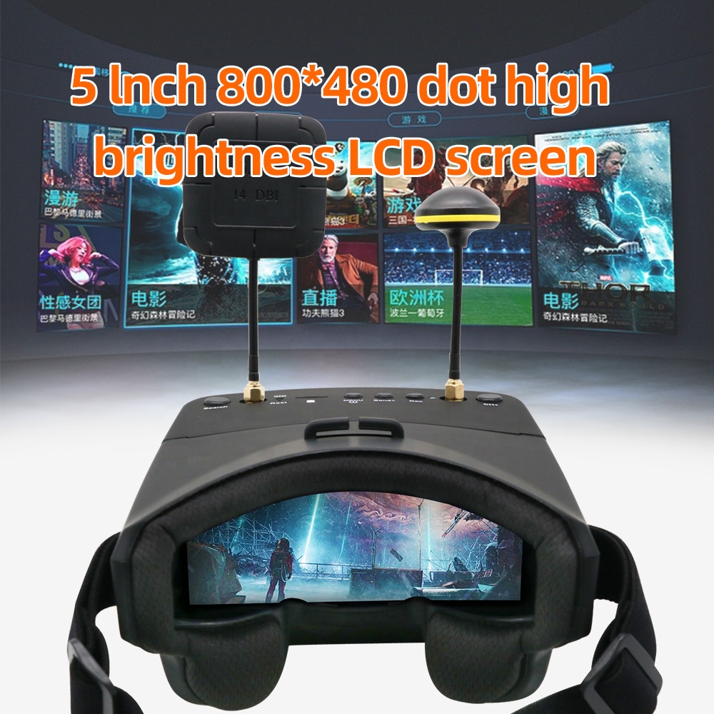 EV800D 5.8G 40CH 5 İnç 800*480 - Fpv Goggles incelemesi ve fiyatı