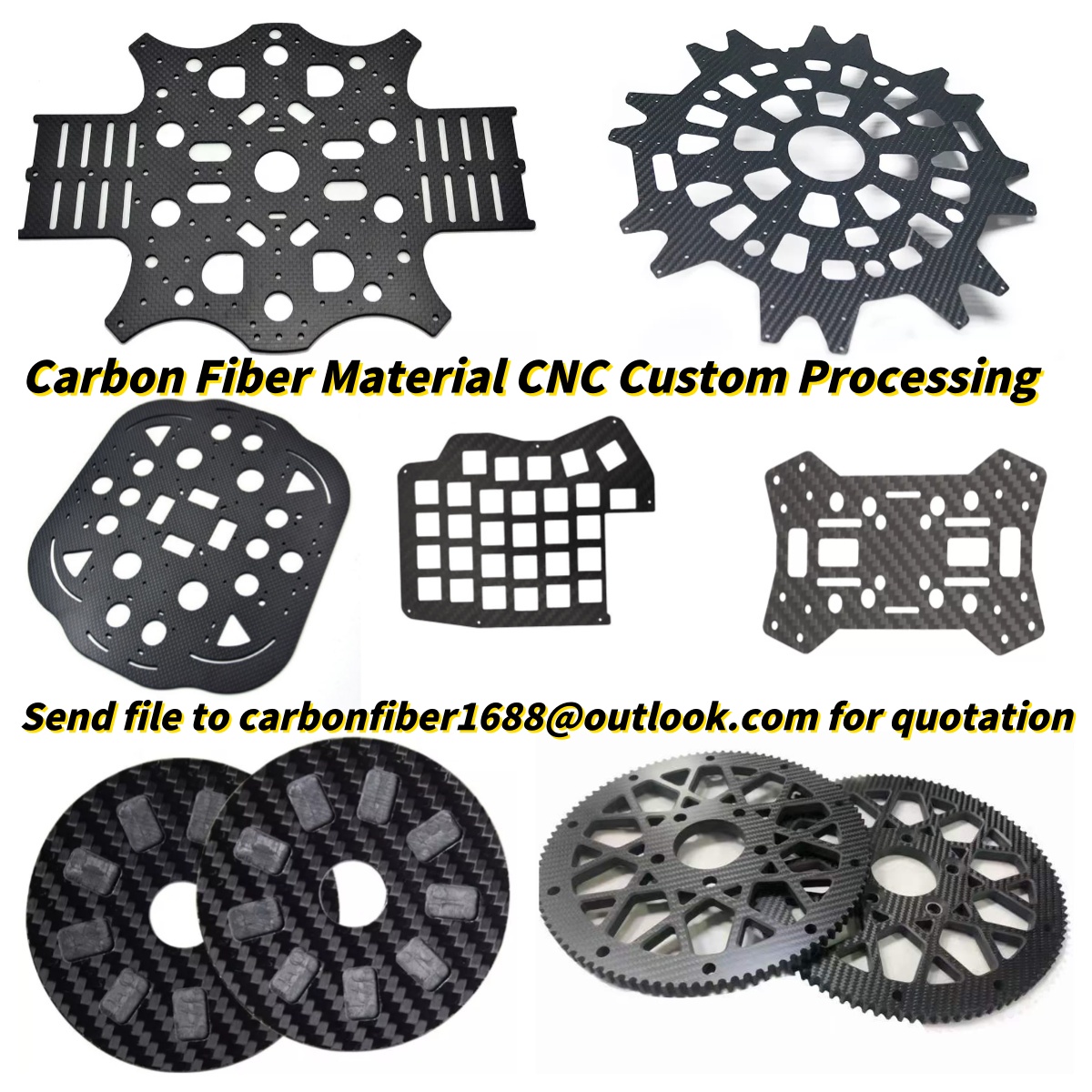 Karbon Fiber Levha Plaka İşlem - Carbon Fiber Drone Frame incelemesi ve fiyatı