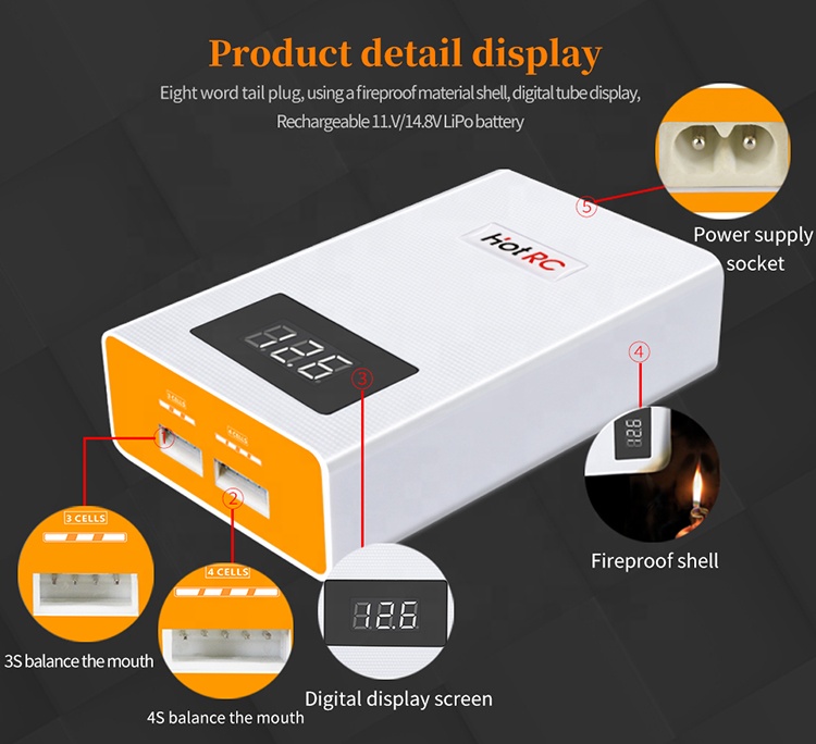 HOTRC A400 Dijital 3S 4S 3000m - Balance Charger Rc incelemesi ve fiyatı