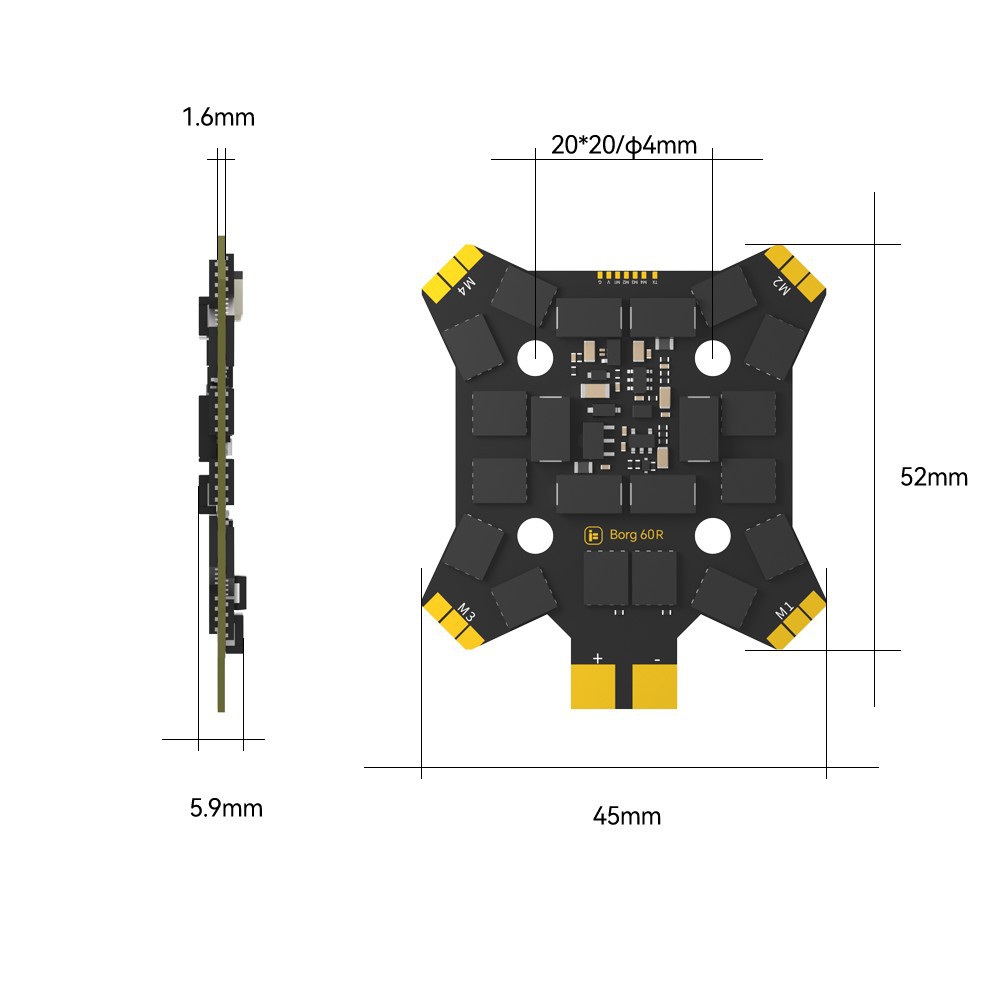 iFlight Borg Mini H7 (ICM42688 - Drone Esc incelemesi ve fiyatı