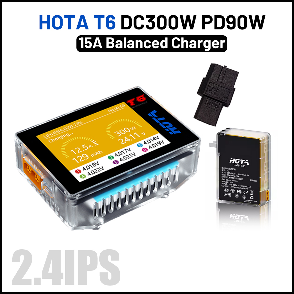 HOTA T6 300W akıllı şarj 15A 1 - Balance Charger Rc incelemesi ve fiyatı